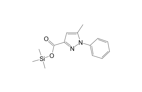 5-Methyl-1-phenyl-1H-pyrazole-3-carboxylic acid, trimethylsilyl ester