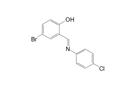 4-bromo-2-[N-(p-chlorophenyl)formimidoyl]phenol