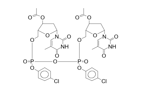 p,p'-di(4-Chlorophenyl)-p,p'-bis(3'-o-acetyldeoxythymidin-5'-yl)pyrophosphate (diastereomer mixture)