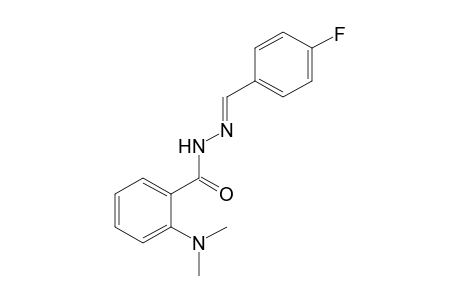 N,N-dimethylanthranilic acid, (p-fluorobenzylidene)hydrazide