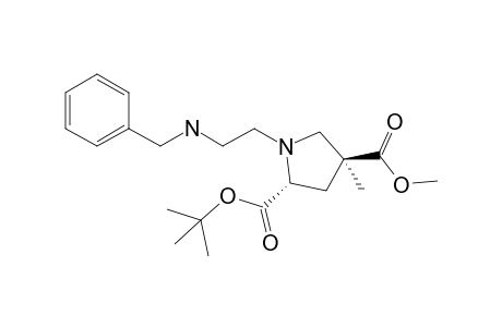 (2R,4S)-1-[2-(benzylamino)ethyl]-4-methyl-pyrrolidine-2,4-dicarboxylic acid O2-tert-butyl ester O4-methyl ester