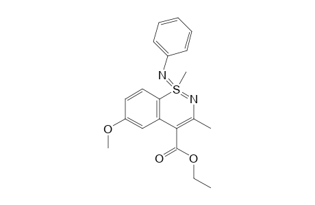 Ethyl 6-methoxy-1,3-dimethylbenzo[e][1,2]thiazine-4-carboxylate 1-(N-phenylimine)