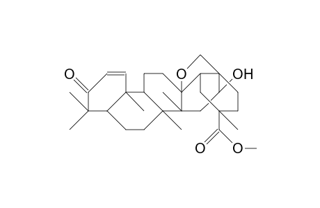 13.beta.-28-Epoxy-16.alpha.-hydroxy-3-oxo-olean-2-en-30-oic-acid, methylester