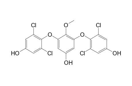 Russuphelin B [2,6-Bis(2,6-dichloro-4-hydroxyphenyloxy)-4-hydroxy-1-methoxybenzene]