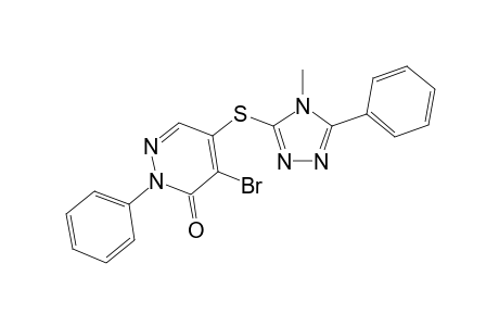 3(2H)-pyridazinone, 4-bromo-5-[(4-methyl-5-phenyl-4H-1,2,4-triazol-3-yl)thio]-2-phenyl-