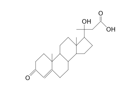 3-Keto-20R-hydroxy-23-norchol-4-enoic acid