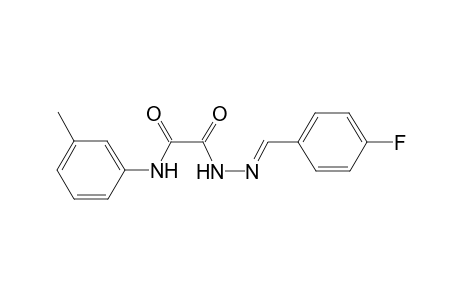 2-[(2E)-2-(4-fluorobenzylidene)hydrazino]-N-(3-methylphenyl)-2-oxoacetamide