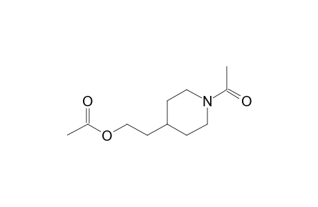 2-(Piperidin-4-yl)ethan-1-ol, N-acetyl-, acetate