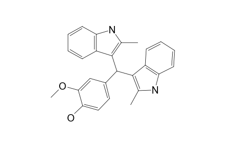 4-[bis(2-methyl-1H-indol-3-yl)methyl]-2-methoxy-phenol