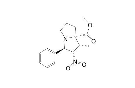 Methyl (1R*,2S*,3R*,7aS*)-hexahydro-1-methyl-2-nitro-3-phenyl-1H-pyrrolizine-7a-carboxylate