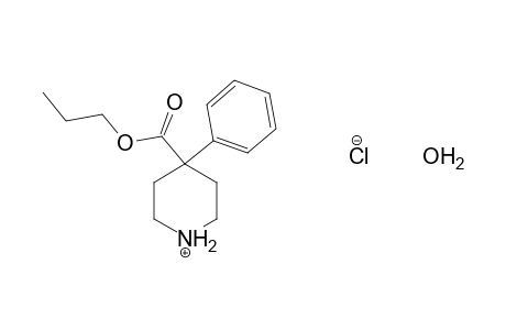 4-phenylisonipecotic acid, propyl ester, hydrochloride, hydrate