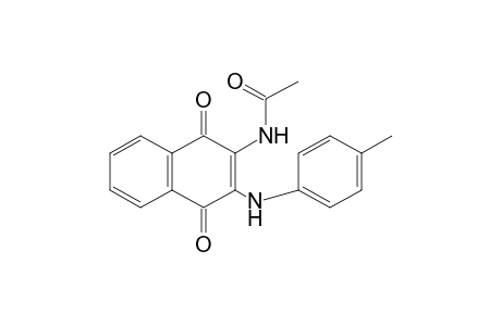 N-[1,4-DIHYDRO-1,4-DIOXO-3-(p-TOLUIDINO)-2-NAPHTHYL]ACETAMIDE