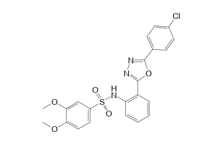 2'-[5-(p-Chlorophenyl)-1,3,4-oxadiazol-2-yl]-3,4-dimethoxybenzenesulfonanilide