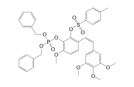 (Z)-1-[3',4',5'-TRIMETHOXYPHENYL]-2-[2''-[(PARA-TOLUENESULFONYL)-OXY]-3''-[([BIS-[(BENZYL)-OXY]-PHOSPHORYL)-OXY]-4''-METHOXYPHENYL]-ETHENE