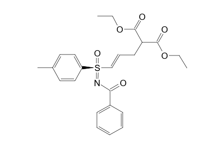 Diethyl (2E,rs)-3-p-tolyl-N-benzoylsulfoximino-2-propenylmalonate