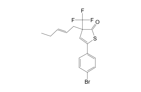 5-(4-BROMOPHENYL)-3-PENT-2-ENYL-3-TRIFLUOROMETHYL-3H-THIOPHEN-2-ONE