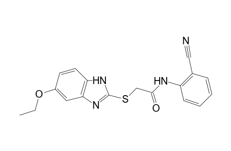 N-(2-cyanophenyl)-2-[(5-ethoxy-1H-benzimidazol-2-yl)sulfanyl]acetamide