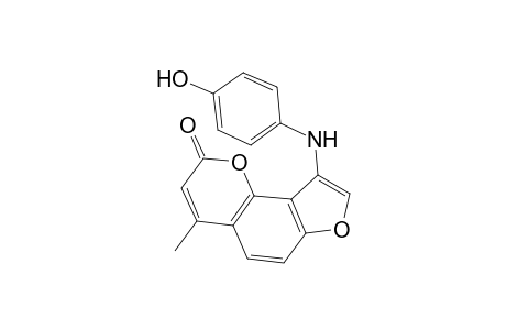 Furo[2,3-H]coumarine, 1-(4-hydroxyphenylamino)-6-methyl-