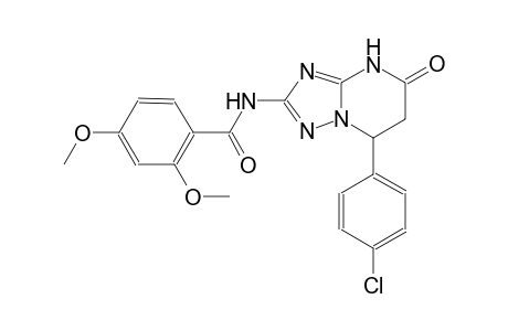 N-[7-(4-chlorophenyl)-5-oxo-4,5,6,7-tetrahydro[1,2,4]triazolo[1,5-a]pyrimidin-2-yl]-2,4-dimethoxybenzamide