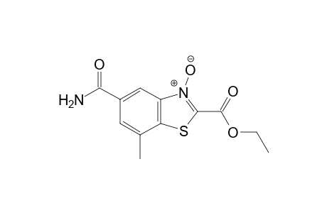 5-carbamoyl-7-nitro-2-benzothiazolecarboxylic acid, ethyl ester