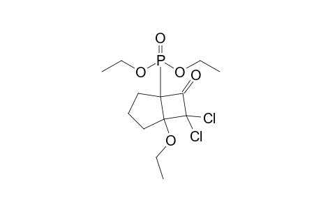 7,7-Dichloro-1-ethoxy-5-(diethoxyphosphoryl)bicyclo[3.2.0]heptan-6-one