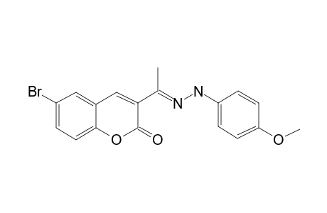 2-Chromenone, 6-bromo-3-[1-(4-methoxyphenylhydrazono)ethyl]-