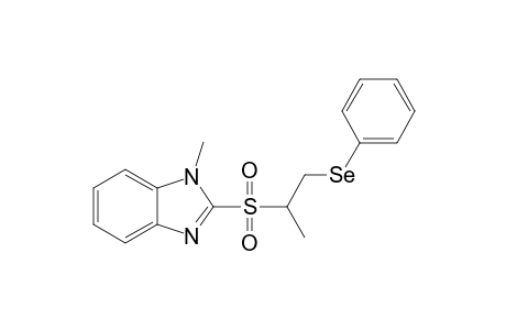 2-{[1-Methyl-2-(phenylseleno)ethyl]sulfonyl}-1-methylbenzimidazole