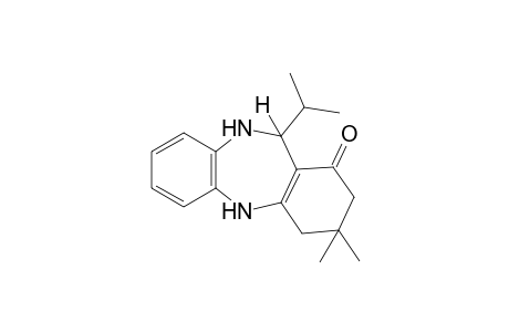 3,3-dimethyl-2,3,4,5,10,11-hexahydro-11-isopropyl-1H-dibenzo[b,e][1,4]diazepin-1-one