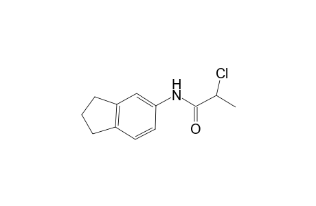 2-chloro-N-(2,3-dihydro-1H-inden-5-yl)propanamide