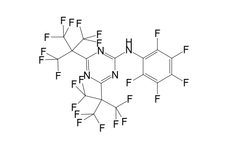 2-(2,3,4,5,6-Pentafluoroanilino)-4,6-bis[2,2,2-trifluoro-1,1-bis(trifluoromethyl)ethyl]-1,3,5-triazine