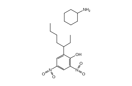 2,4-dinitro-6-(1-ethylpentyl)phenol, compound with cyclohexylamine (1:1)