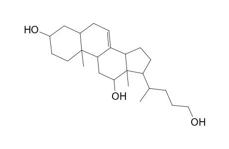 Chol-7-ene-3,12,24-triol, (3.alpha.,5.beta.,12.alpha.)-