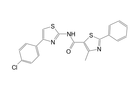 N-[4-(4-chlorophenyl)-1,3-thiazol-2-yl]-4-methyl-2-phenyl-1,3-thiazole-5-carboxamide