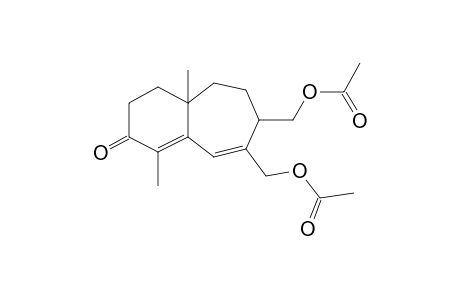 6,7-bis(Hydroxymethyl)-4,9A-dimethyl-2,7,8,9-tetrahydro-1H-benzo[7]annulen-3-one, 2ac derivative