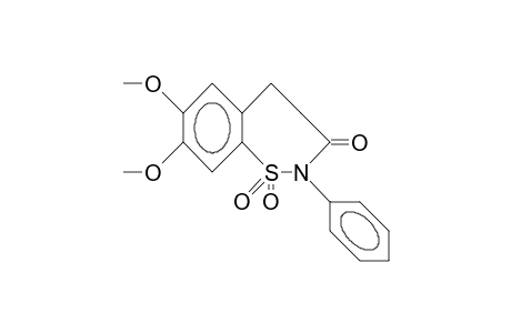 N-PHENYL-4,5-DIHYDRO-7,8-DIMETHOXYBENZOTHIAZEPIN-3-ON-1,1-DIOXID