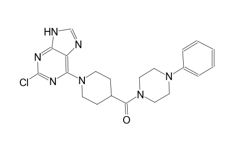 9H-purine, 2-chloro-6-[4-[(4-phenyl-1-piperazinyl)carbonyl]-1-piperidinyl]-