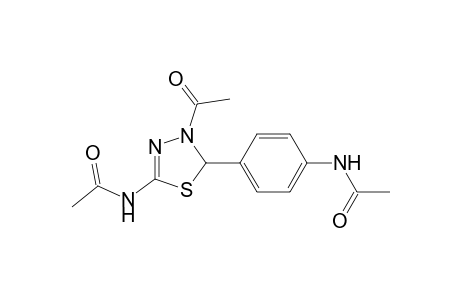 4-ACETYL-2-ACETYLAMINO-5-PARA-ACETYLAMINOPHENYL-4,5-DIHYDRO-1,3,4-THIADIAZOLE