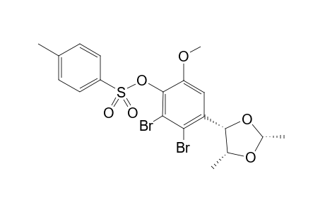 Rel-(2R,4S,5R)-4-(2',3'-Dibromo-5'-methoxy-4'-toluene-p-sulfonyloxyphenyl)-2,5-dimethyl-1,3-dioxolane