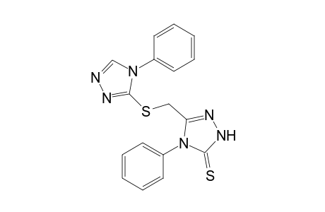 5-{[(4-Phenyl-4H-1,2,4-triazol-3-yl)sulfanyl]methyl}-4-phenyl-4H-1,2,4-triazole-3(2H)-thione