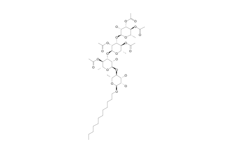 ClEISTETROSIDE-1;1-O-DODECANYL-3,4-DI-O-ACETYL-ALPHA-L-RHAMNOPYRANOSYL-(1->3)-2,4-DI-O-ACETYL-ALPHA-L-RHAMNOPYRANOSYL-(1->3)-4-O-ACETYL-ALPHA-L-RHA