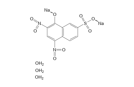 5,7-dinitro-8-hydroxy-2-naphthalenesulfonic acid, disodium salt, trihydrate