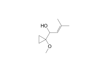 1-(1-Methoxycyclopropyl)-3-methyl-2-buten-1-ol