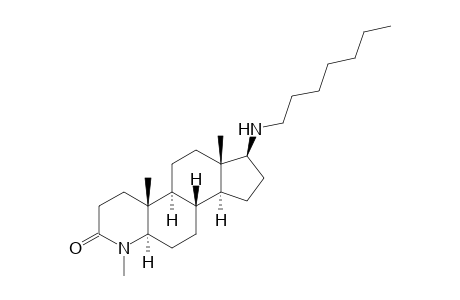 (1S,3aS,3bS,5aR,9aR,9bS,11aS)-1-(heptylamino)-6,9a,11a-trimethyl-2,3,3a,3b,4,5,5a,8,9,9b,10,11-dodecahydro-1H-indeno[5,4-f]quinolin-7-one