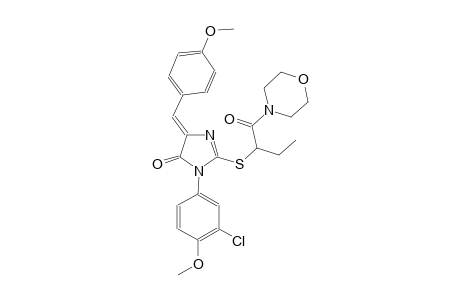 4H-imidazol-4-one, 3-(3-chloro-4-methoxyphenyl)-3,5-dihydro-5-[(4-methoxyphenyl)methylene]-2-[[1-(4-morpholinylcarbonyl)propyl]thio]-, (5Z)-