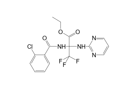 Propanoic acid, 2-[(2-chlorobenzoyl)amino]-3,3,3-trifluoro-2-(2-pyrimidinylamino)-, ethyl ester