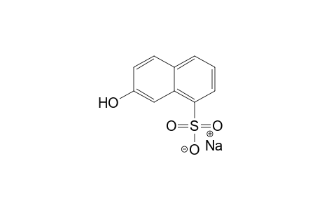 7-Hydroxy-1-naphthalenesulfonic acid, monosodium salt