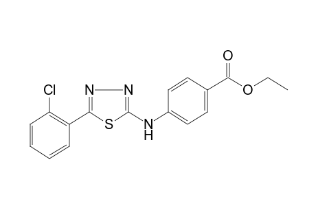 p-{[5-(o-chlorophenyl)-1,3,4-thiadiazol-2-yl]amino}benzoic acid, ethyl ester