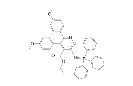 Ethyl 5,6-bis(4-methoxyphenyl)-3-(triphenylphosphoranylideneamino)pyridazin-4-carboxylate