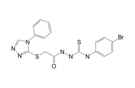 4-(4-Bromophenyl)-1-{[(4-phenyl-4H-1,2,4-triazol-3-yl)sulfanyl]acetyl}thiosemicarbazide