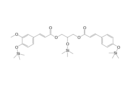 Glycerol <1-p-coumaroyl-3-feruloyl->, tri-TMS